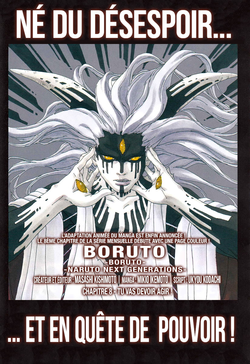 Boruto : chapitre 08 FR « Tu vas devoir agir »